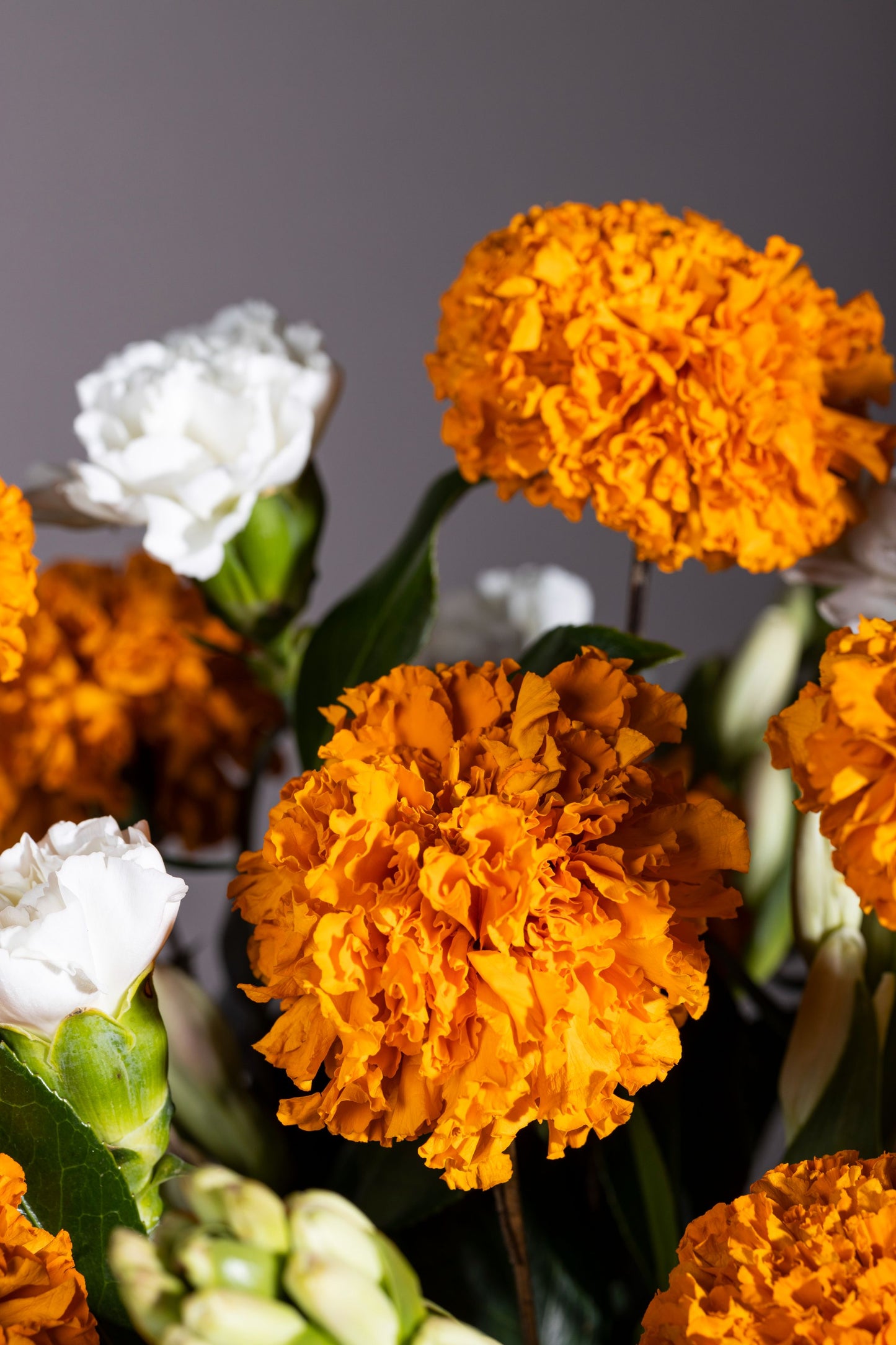 JAR OF JOY | Big orange Marigold and Tuberose bouquet in a pickle jar | Flower delivery in Bengaluru | Buy flower bouquets online Bengaluru | Same-day flower delivery Bengaluru | Online florist Bengaluru | Order flowers online Bengaluru | Luxury flower bouquet in Bengaluru